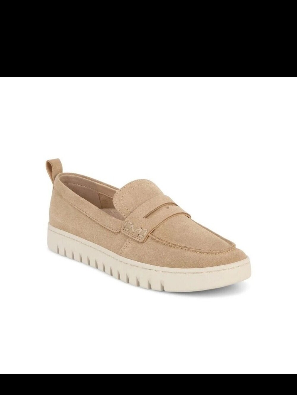 Vionic Uptown Womens Loafer Sand Suede Packable Travel Platform Shoes